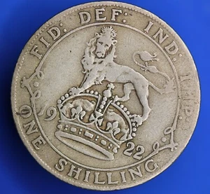 1922 Georg V 50% Silber Schilling 1/- Münze **[28548] - Bild 1 von 2