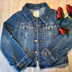 Kids Blue Denim Jacket Size S 5/6 Unisex Children's Place brand - Picture 1 of 11