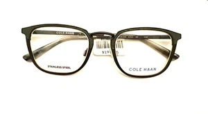 Monturas para gafas Cole Haan CH4042 001 NEGRO gris cuadrado borde completo 51-21-140 - Imagen 1 de 2