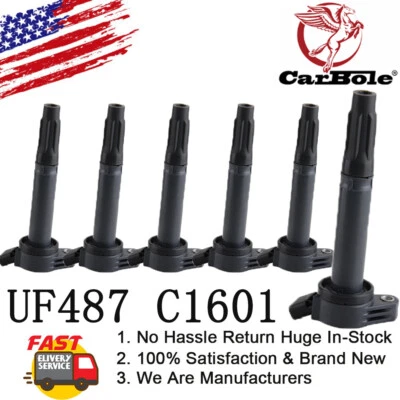 Bobinas de encendido 6 piezas para Toyota RAV4 Camry Lexus RX350 ES350 3,5 L UF487 C1601 Foto 1 de 4