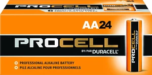 Duracell Procell PC1500 Alkaline-Manganese Dioxide Battery, AA Size, 1.5V, 24 Co - Picture 1 of 12