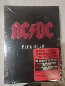 AC/DC-PLUG ME IN:COLLECTOR'S EDITION-DVD POSTER SONY PROMO SET FACTORY SEALED - Picture 1 of 9