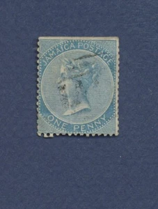 JAMAICA - Scott 1 - used - 1p blue - 1860 --a - Picture 1 of 1