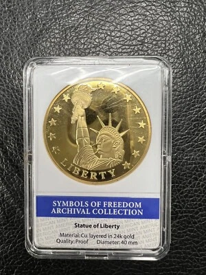 SYMBOLS OF FREEDOM ARCHIVAL COLLECTION STATUE OF LIBERTY COIN - Image 1 of 3