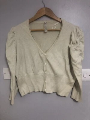 Cárdigan Evie beige con botones talla 18 Foto 1 de 4