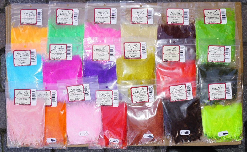 Marabou strunggenäht WAPSI USA 33 Farben Auswahl 7 Gr. Inhalt MARABOU 33 Colors - Bild 1 von 2
