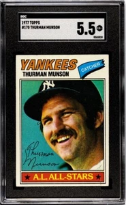 1977 TOPPS #170 THURMAN MUNSON SGC 5.5 - Picture 1 of 2