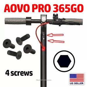 4x Allen Head STEM SCREWS for Aovo Pro 365GO Scooter Stem Nut - Picture 1 of 8