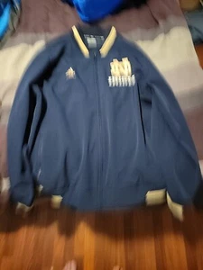 Chaqueta de lana irlandesa con cremallera completa Notre Dame Fighting para hombre 2XL Adidas pista Usada en excelente condición - Imagen 1 de 5