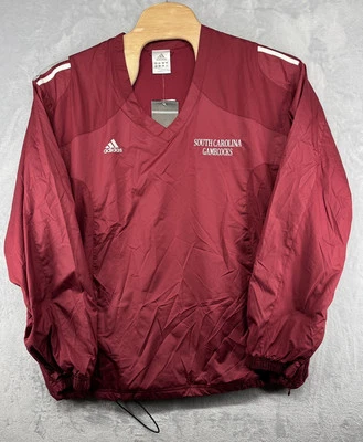 De Colección Adidas South Caroina Gamecocks Cortavientos Cuello en V Chaqueta Granate Para Hombres 2XL NUEVO CON ETIQUETAS Foto 1 de 4