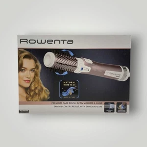 Rowenta CF9540 Warmluftbürste Naturborsten Kaschmir Keratin 2 Aufsätze Weiß - Bild 1 von 1