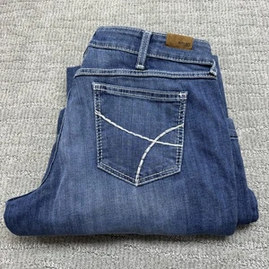 Ariat Jeans Damen 32L Blau Denim Hose Weites Bein Stretch Kontrastnähte - Bild 1 von 13