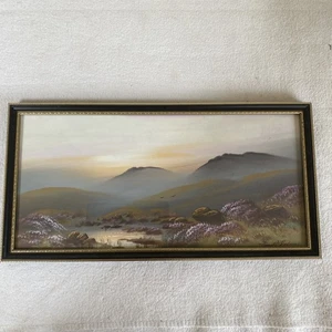 Vintage Frank Holmes Original Artwork Dartmoor Scene Gouache / Watercolour  - Picture 1 of 7