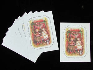 9 tarjetas vintage de Holly Hobbie de Feliz Navidad sin usar de American Greetings - Imagen 1 de 4