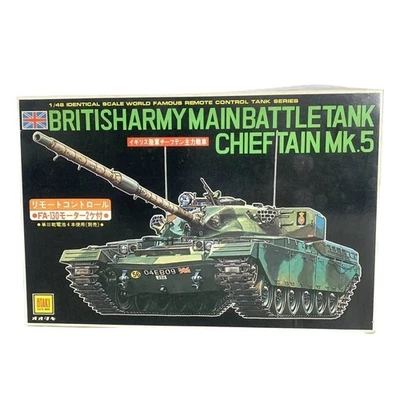 Otaki 1/48 British Army Chieftain Mk.5 Motorized R/C Tank Model Kit OT4‑38 Japan - Image 1 of 4