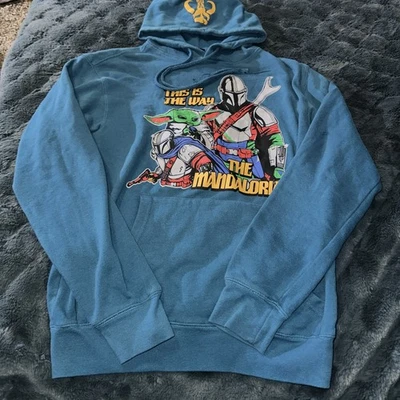 Star Wars The Mandalorian "This is The Way" Sudadera con Capucha Pullover Adulto S Foto 1 de 4