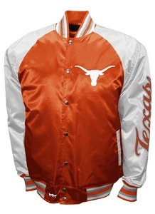 Texas Longhorns Franchise Club Game Satin Full-Snap Jacket - Picture 1 of 3