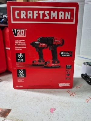 Craftsman CMCK200C2 20V Cordless Combo Kit. FREE SHIPPING.. CHRISTMAS COMING.... - Image 1 of 4