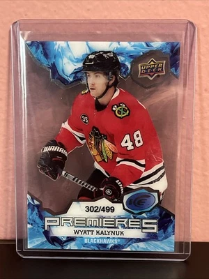 2021-22 Upper Deck Ice Premieres SP #’d /499 Wyatt Kalynuk #218 Rookie RC Clear - Image 1 of 2