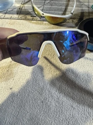 Очки солнцезащитные Rawlings мужские один размер белые синие зеркальные спортивные с защитой 3 MIR QTS - Изображение 1 из 4