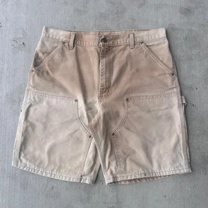 Vintage Y2K Carhartt B80 brown double knee work wear carpenter pants - Picture 1 of 4