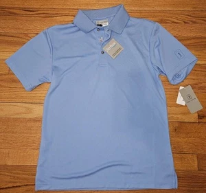 NEU PGA Tour Golf Poloshirt Herren Small Airflux Feuchtigkeitsableitend hellblau - Bild 1 von 5