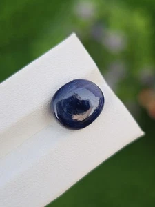 Blue Sapphire Gemstone Oval Cabochon Loose Faceted Untreated Afghanistan - Picture 1 of 4