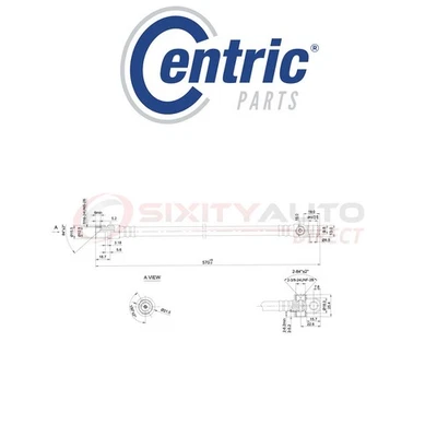 Centric Brake Hydraulic Hose for 2001-2006 Chevrolet Silverado 2500 HD 6.0L sv - Imagem 1 de 4