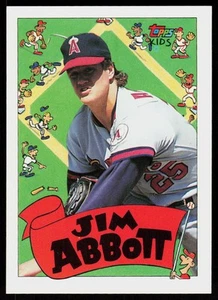 1992 Topps Kids Jim Abbott #97 BASEBALL CARD California Angels - Picture 1 of 2