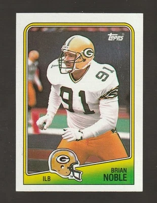 1988 Topps #321 Brian Noble Rookie Card, Green Bay Packers - Image 1 of 2