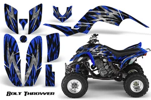 YAMAHA RAPTOR 660 GRAPHICS KIT CREATORX DECALS STICKERS BOLT THROWER BLUE - Picture 1 of 1