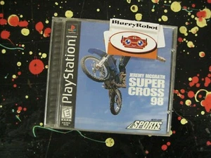 Jeremy McGrath Supercross 98 PlayStation 1 PSX Motocross Racing Game - Picture 1 of 3