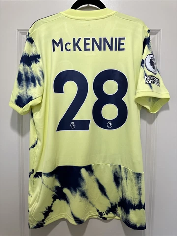 Weston McKennie #28 Men’s LARGE Adidas Leeds United Away Premier League Jersey Cover