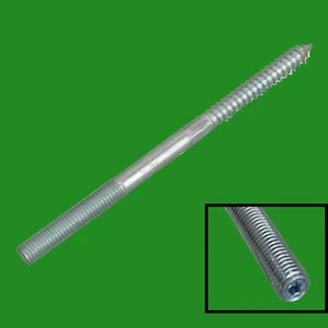 10x Wood to Metal M6x80mm Furniture Fixing Dowels, Screw to Machine Torx T9 - Picture 1 of 3