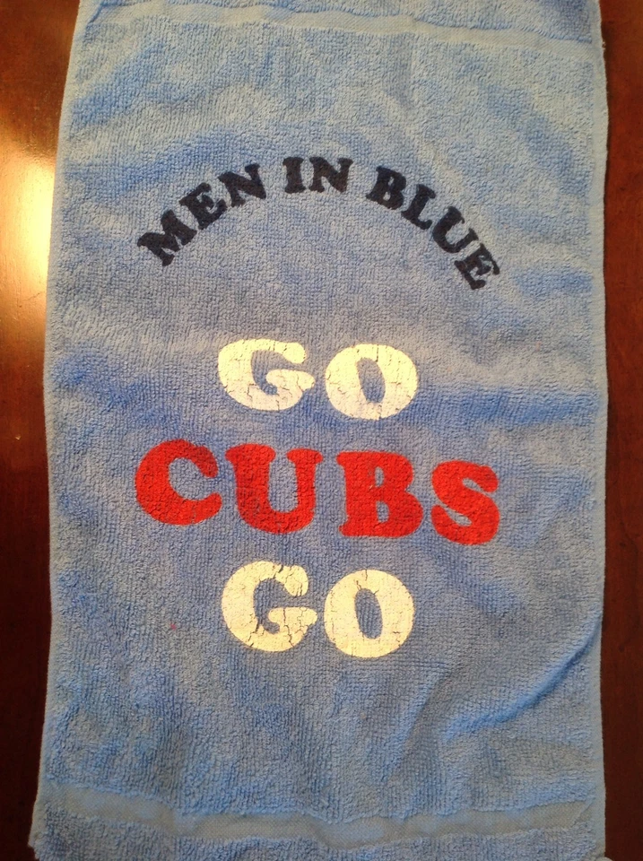 CHICAGO CUBS "HOMBRES DE AZUL" "GO CUBS GO" TOALLA DE RALLY Foto 1 de 1