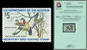 Scott RW41 1974 $5.00 Duck Stamp Mint Graded XF-Sup 95 NH with PSE CERT - Picture 1 of 1