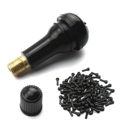 A2z  413 Snap-In Tire Valve Stems Short Black Rubber 50 PCS. - Image 1 of 4