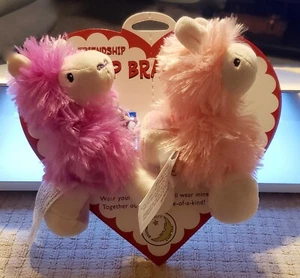 ANIMAL ADVENTURE FRIENDSHIP STUFFED PLUSH TEAR & SHARE (2) SLAP BRACELET - Picture 1 of 2