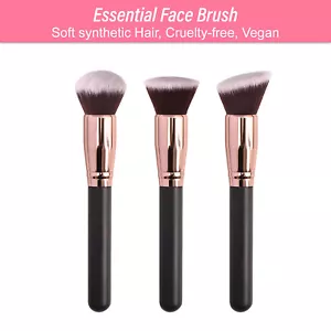 Dual Ended Foundation Blush Makeup Brush Blending Liquid Powder Concealer Cream - Picture 1 of 9