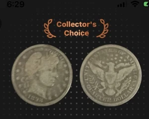 Moneta Stati Uniti 1898 quarto di dollaro da barbiere 90% argento - Foto 1 di 4