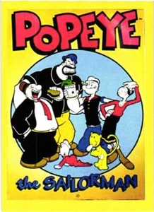 Popeye der Matrose Cartoon Fernsehshow Neuheit Karte - Bild 1 von 4