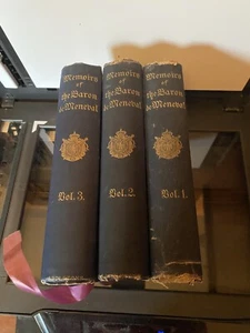 Memoirs of Napoleon by Baron de Meneval 3 Volume Set Hardcover 1894 Very RARE - Imagen 1 de 3