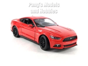 2015 Ford Mustang GT 5.0 1/24 Diecast Metal Model by Welly - RED - Picture 1 of 10