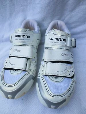 Shimano SH-WR40 Mujer Talla US 5.5 Road Three Bolt y SPD Blanco Foto 1 de 4