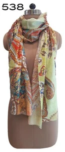 Totalmente Nuevas Bufandas/Estolas/Chales Grandes Estampado de Cachemira para Mujer/Damas Primavera/Verano - Imagen 1 de 1