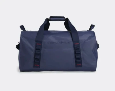 VINEYARD VINES Blue On The Go Weekender Travel Duffle Bag Luggage Logo $218 - Image 1 of 4