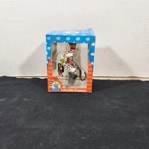 Vintage Enesco Dr Seuss Cat In The Hat w Parrot Hanging Christmas Tree Ornament - Picture 1 of 12
