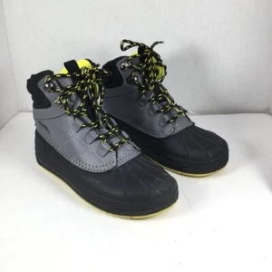 C9 by Champion Boy's Leather Sneaker Size 2 Grey/Black - Picture 1 of 10