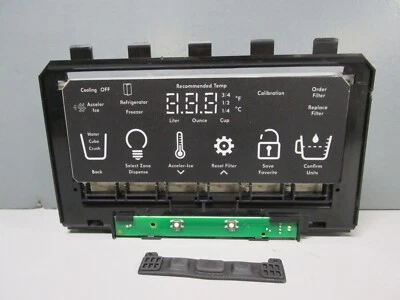 Placa de Control de Interfaz de Usuario para Nevera Kenmore, Negra (SIN CUBIERTA) W10490283 ASMN Foto 1 de 4