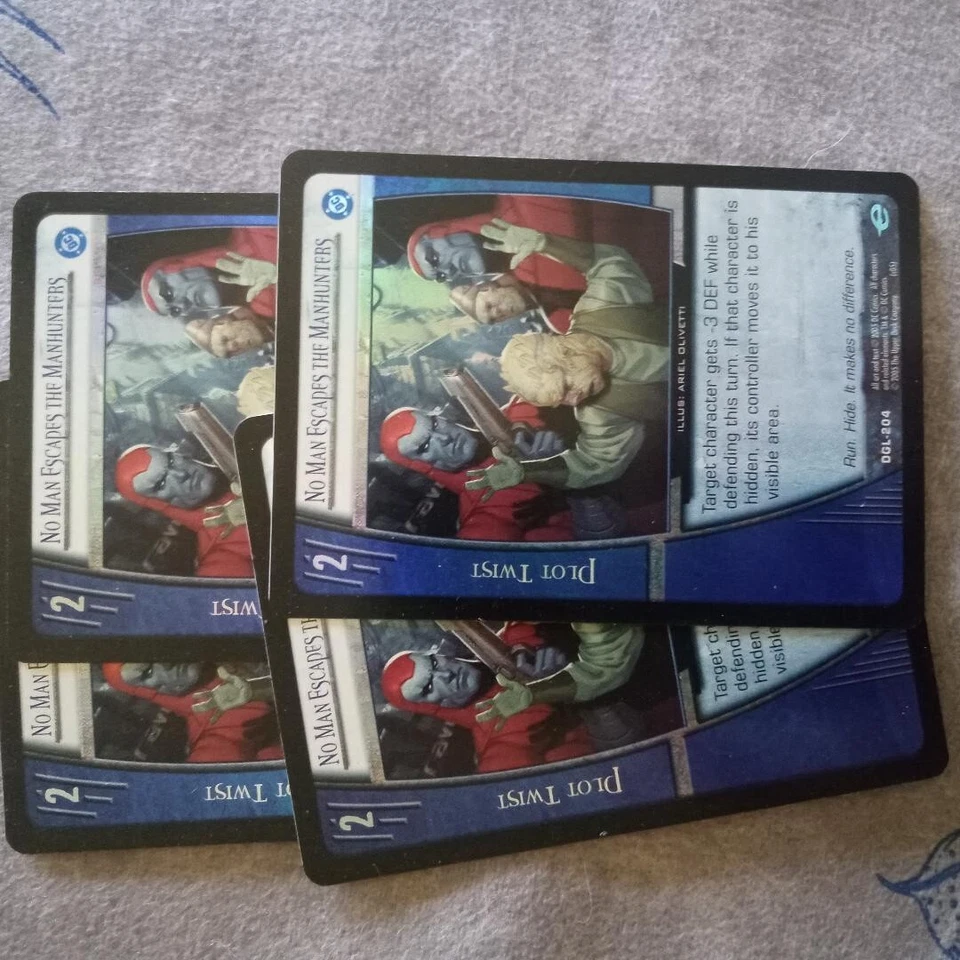 Vs System - 4x Foil No Man Escapes the Manhunters DGL-204 Green Lantern - Image 1 of 1